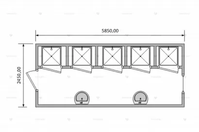СБК-01 – сантехнический вагон-душевая SHEDLER