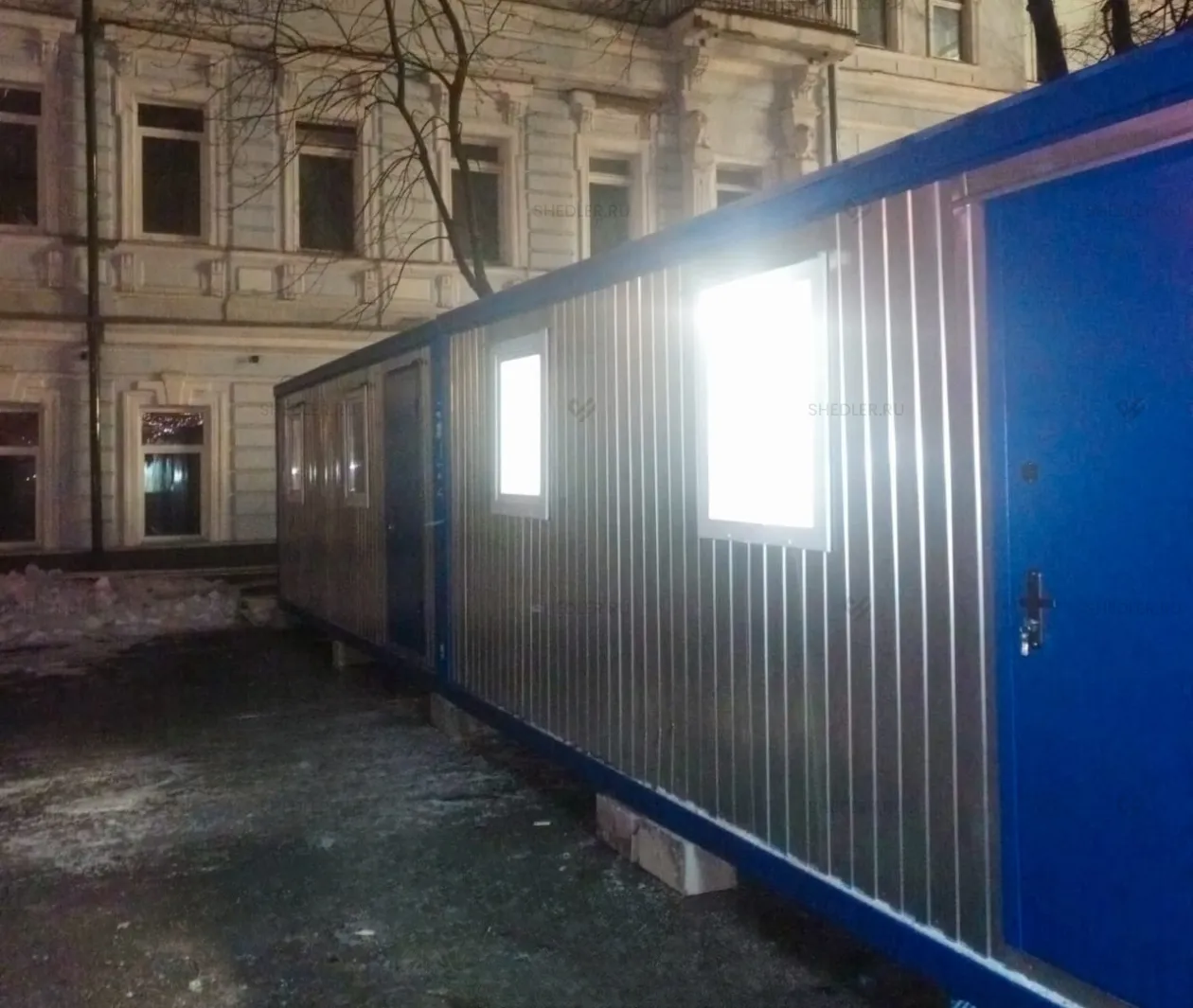 Штаб строительства из двух блок контейнеров Москва
