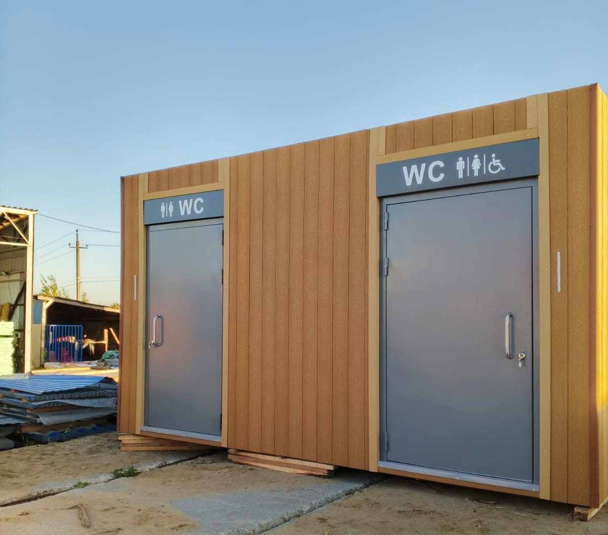 Модульный туалет без фундамента