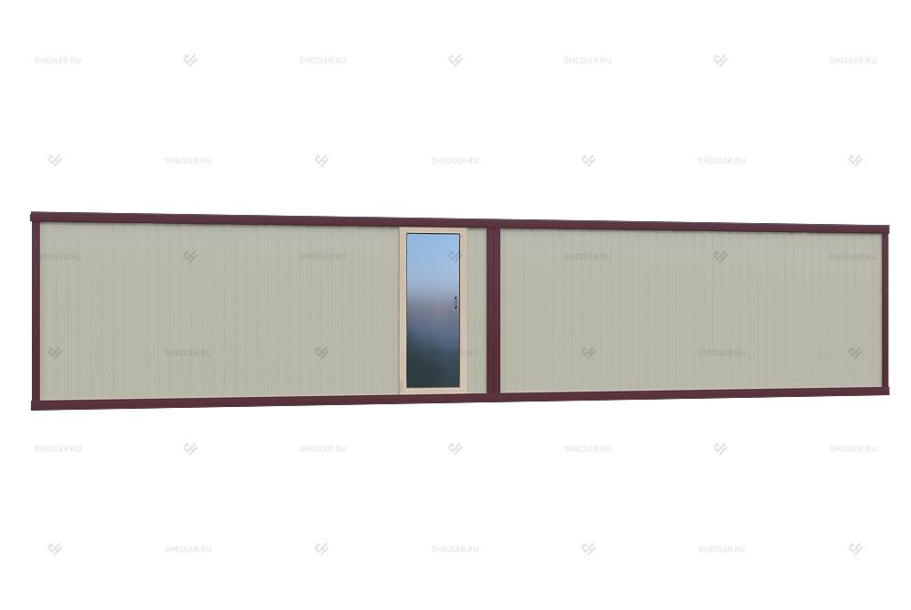 Легковозводимое модульное здание МЗ-33 из 8 блок-контейнеров