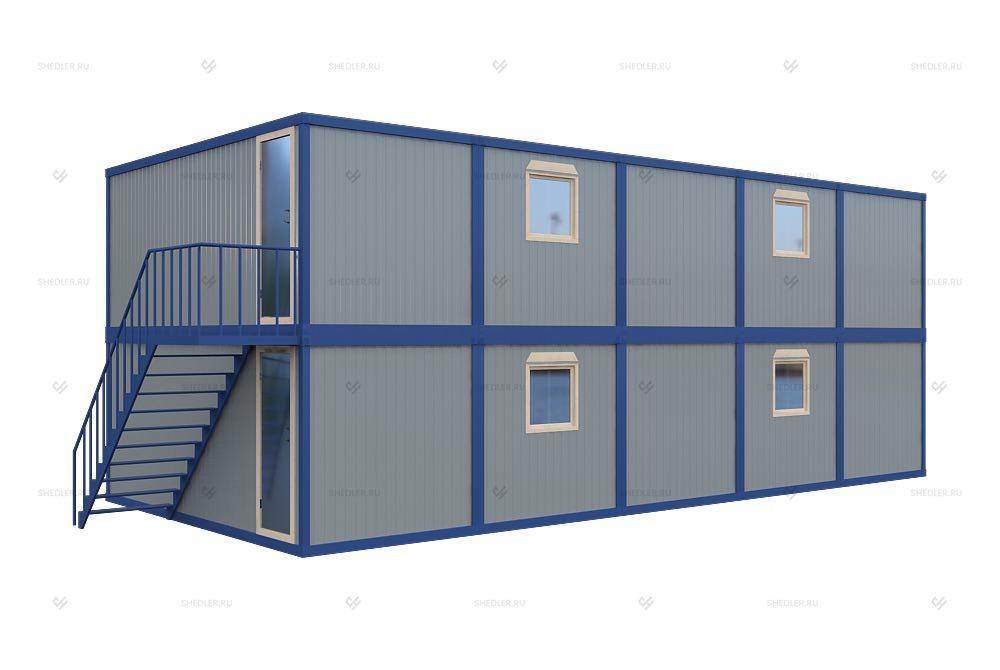 Модульное здание МЗ-53 из 10 блок-контейнеров