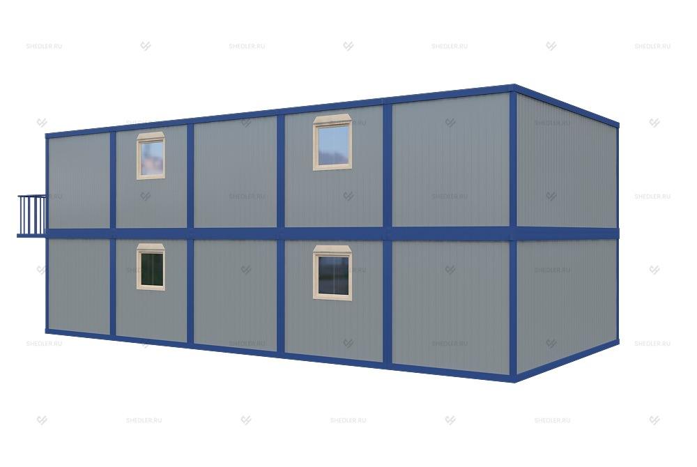 Надежное модульное здание МЗ-53 из 10 блок-контейнеров