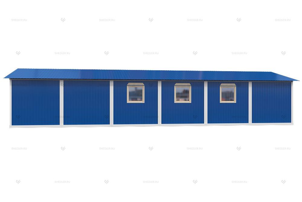 Одноэтажное модульное здание МЗ-23 из 6 блок-контейнеров