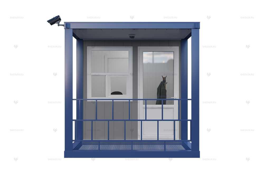 Быстровозводимая проходная из сэндвич-панелей БП-021 СП SHEDLER