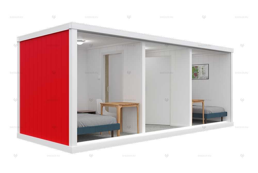 Блок контейнер БК-04 СП SHEDLER из сэндвич панелей отделка Блок контейнер БК-04 СП SHEDLER из сэндвич панелей отделка