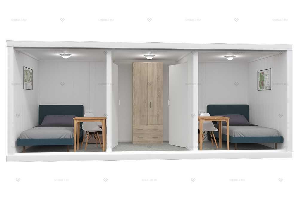 Блок контейнер БК-04 СП SHEDLER из сэндвич панелей внутри Блок контейнер БК-04 СП SHEDLER из сэндвич панелей внутри