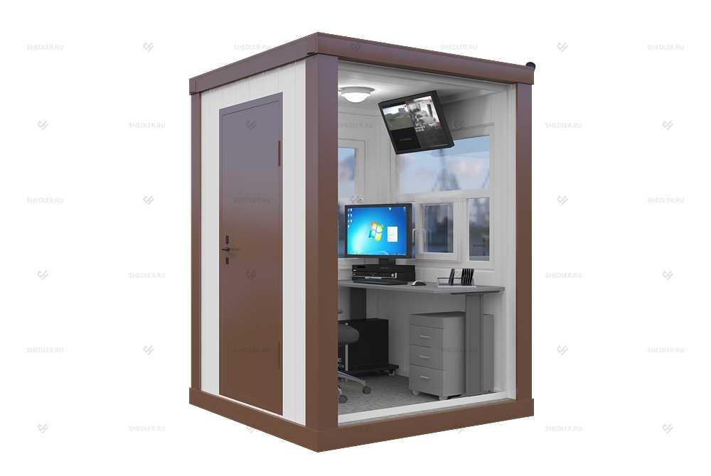 Пост охраны ПБК-05 СП SHEDLER из сэндвич-панелей