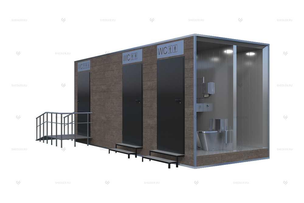 Современный модульный туалет Современный модульный туалет
