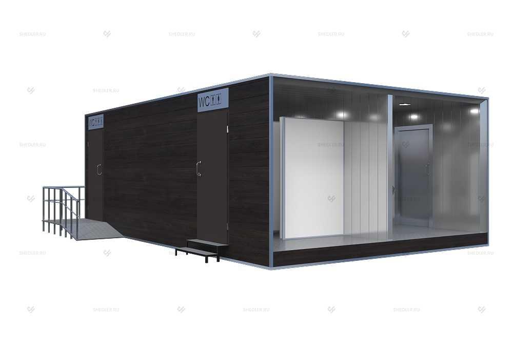 Общественный модульный туалет SHEDLER ТМ-8-Н-А Общественный модульный туалет SHEDLER ТМ-8-Н-А