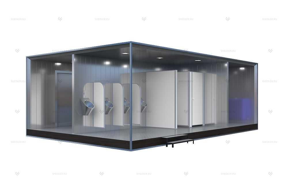 Модульный туалет SHEDLER внутри Модульный туалет SHEDLER внутри