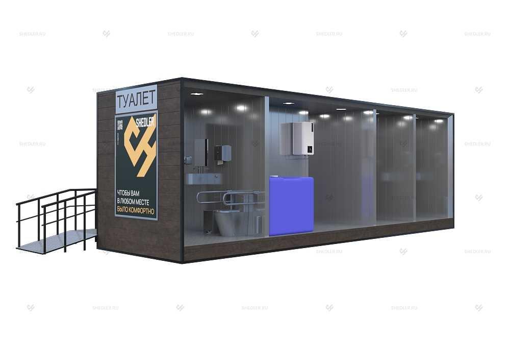 Отделка модульного туалета Отделка модульного туалета