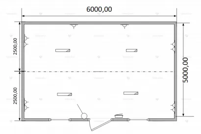 Торговый павильон ТМК-04 СП для офиса продаж общая схема