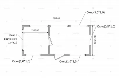 Торговый павильон ТМК-07 СП общая схема