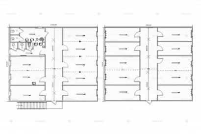 Модульное здание МЗ-60 из 24 блок-контейнеров общая схема
