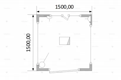 Пост охраны ПБК-02 с фризом