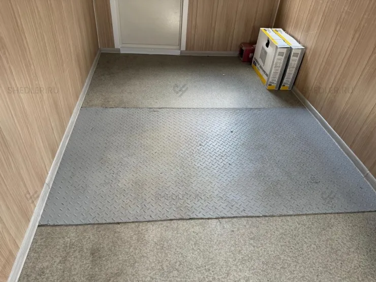 Пункт КПП Шедлер из 2 блок-контейнеров в Мытищах пол