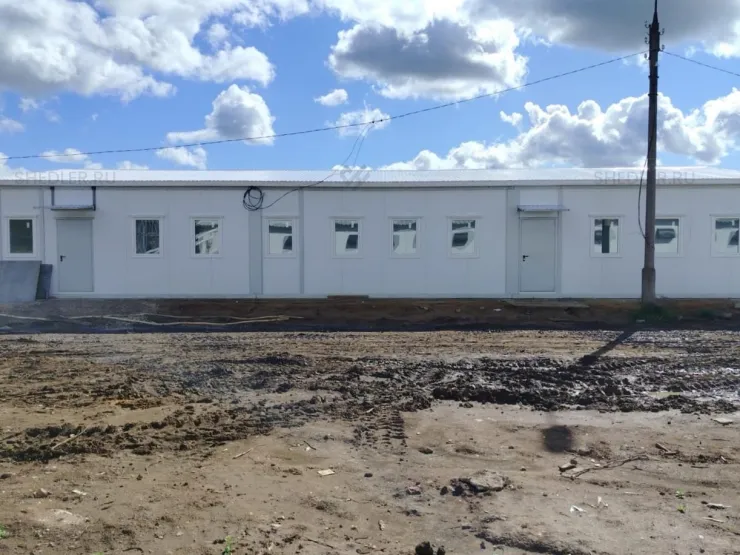 Модульное здание из 12 блок-контейнеров БКСП-00 д. Пятницкая, Московская область