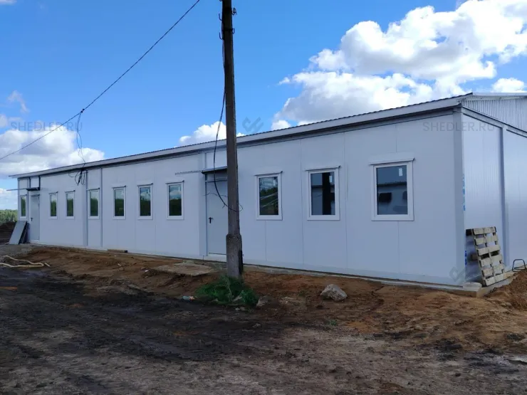 Модульное здание из 12 блок-контейнеров БКСП-00 д. Пятницкая, МО