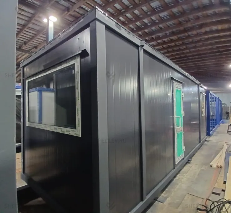 Модульная проходная из блок-контейнера из СП Москва, Красногвардейский проезд