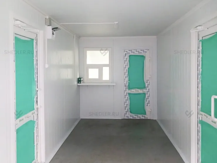 Проходная Shedler из блок-контейнера из СП Москва, Красногвардейский проезд