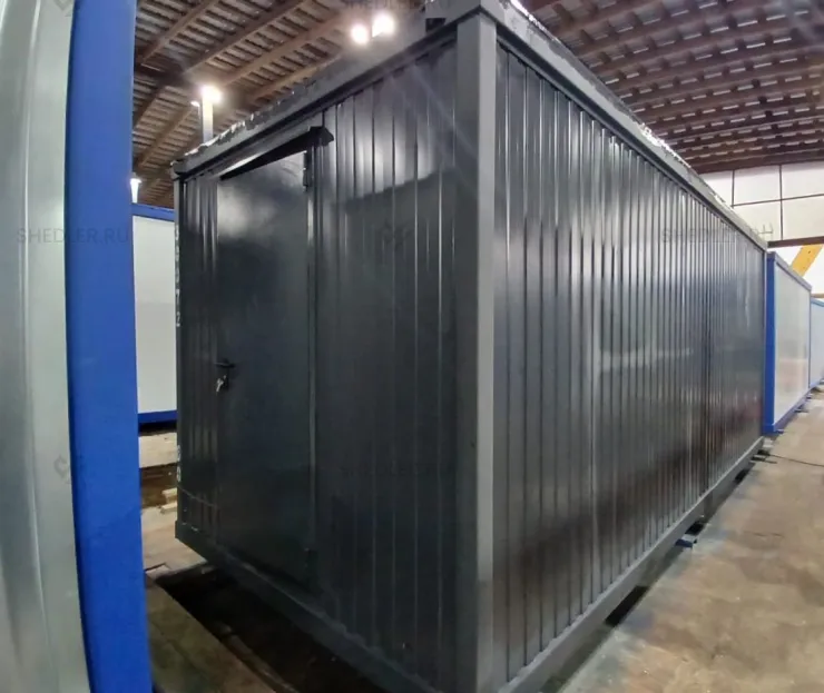 Проходная из БК из сэндвич-панелей