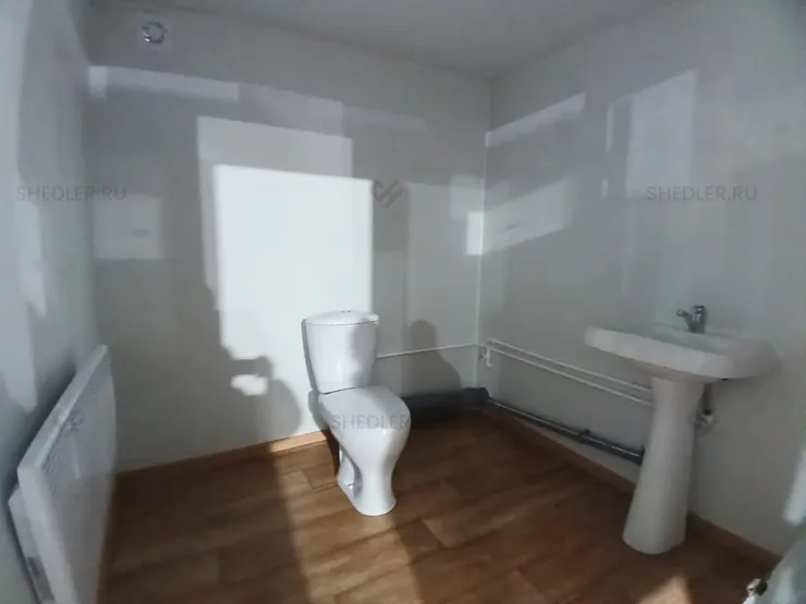 Сантехнический модульный блок-контейнер Shedler БК-013 в Тульской области с санузлом