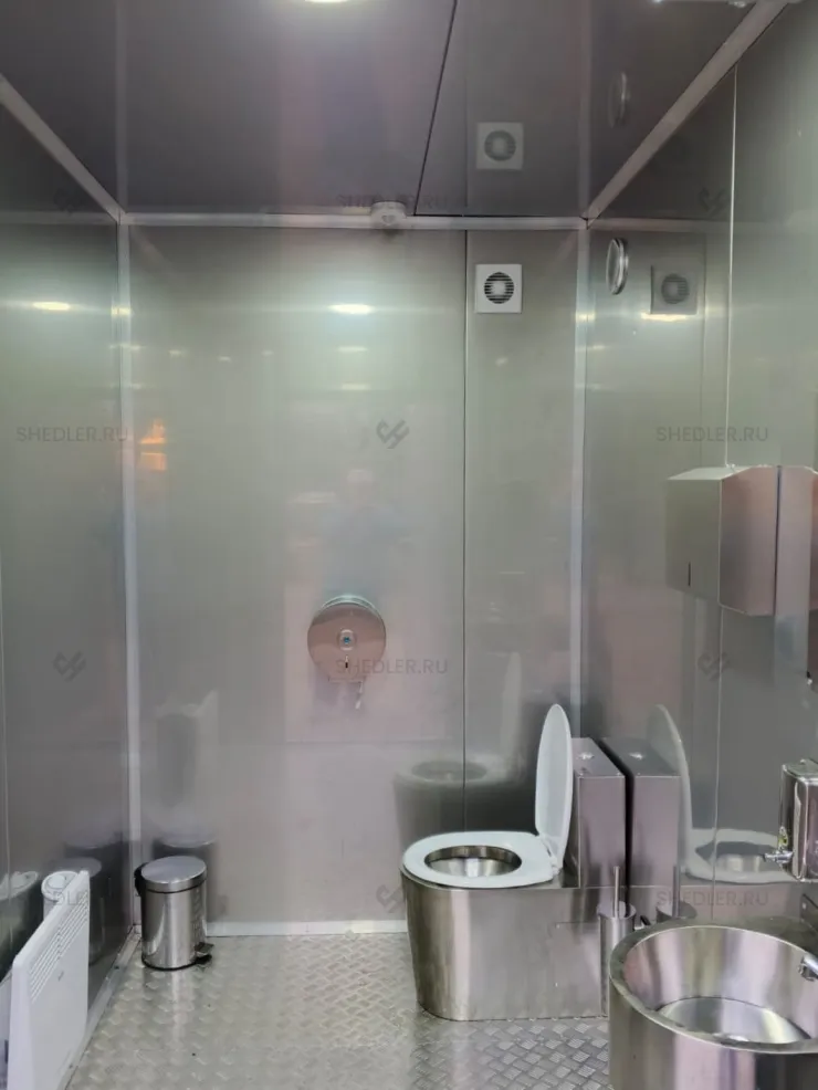 Модульный туалет сетевой МГН в МО внутри