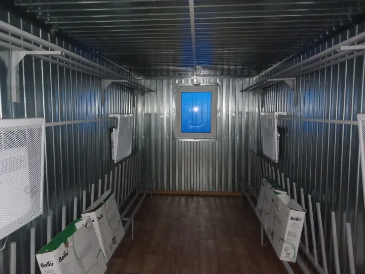 Внутренняя отделка блок-контейнера