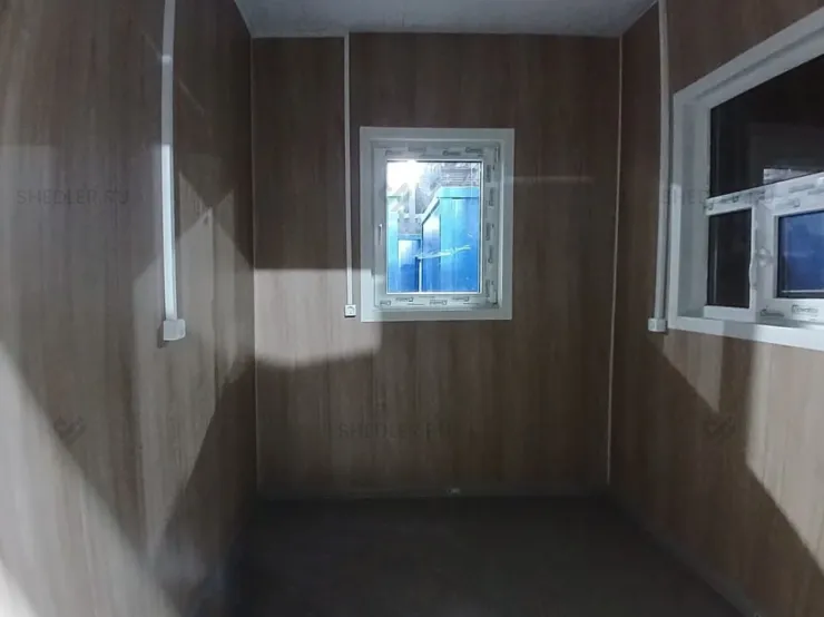 Отделка стен в блок-контейнере