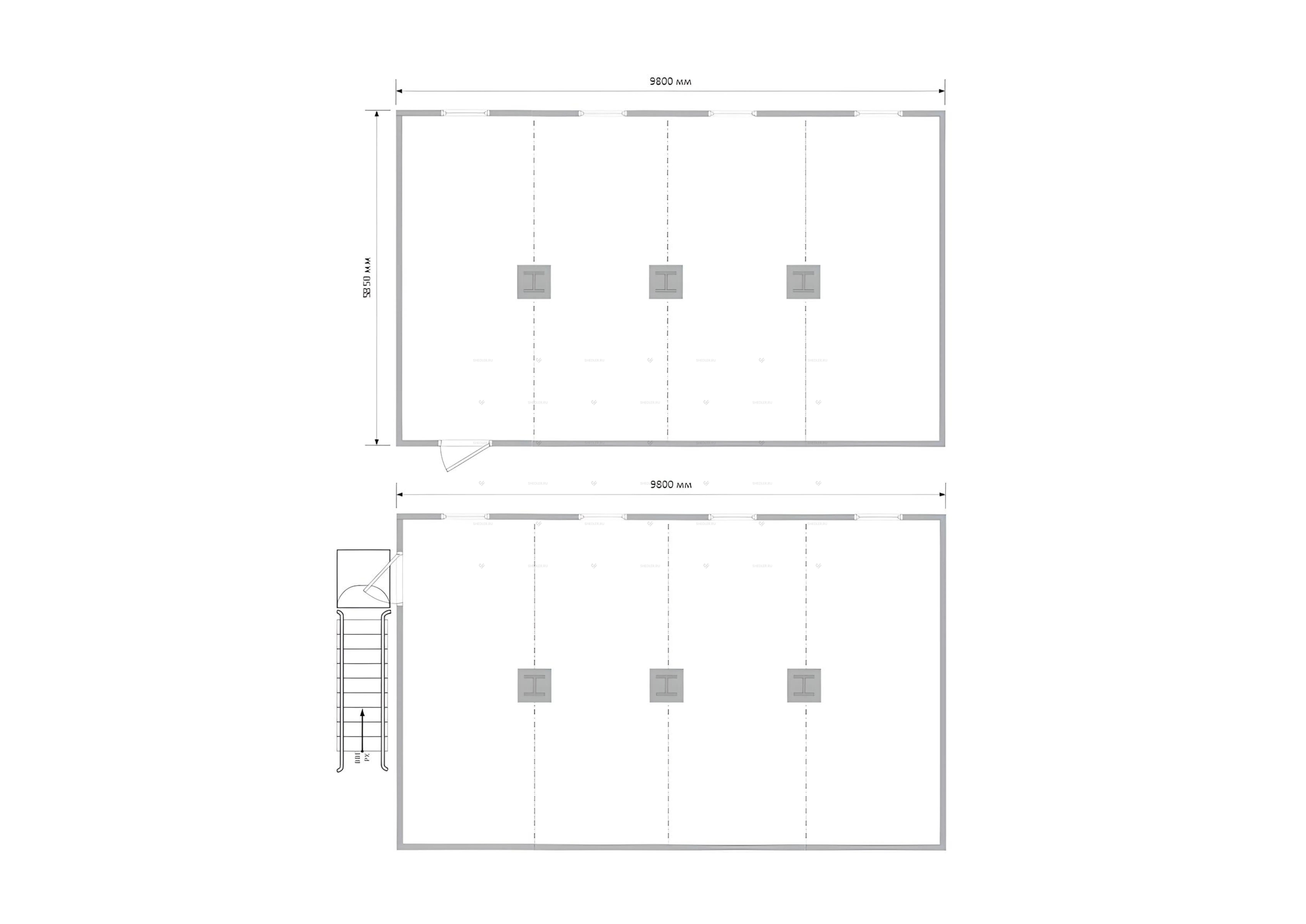 Модульное здание SHEDLER МЗ-19 схема