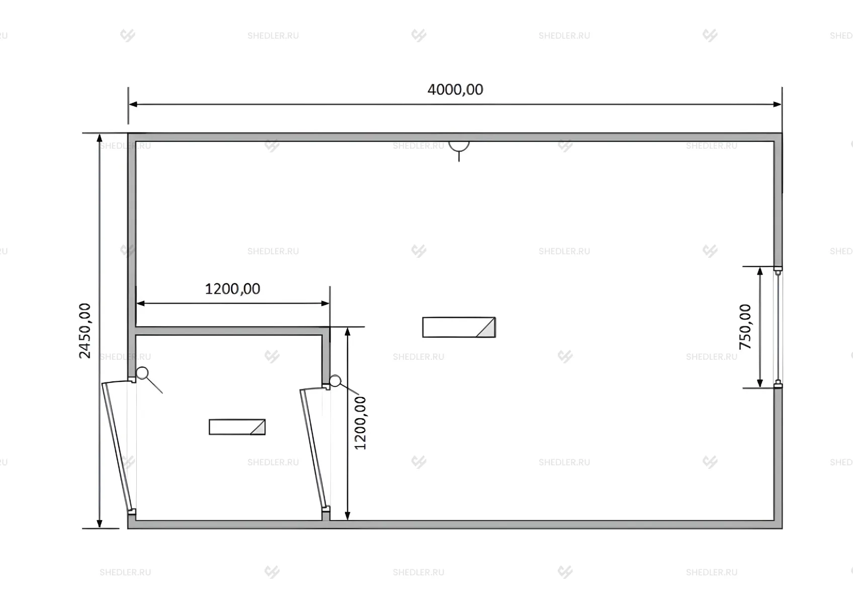 Контейнер под склад SHEDLER БК-012