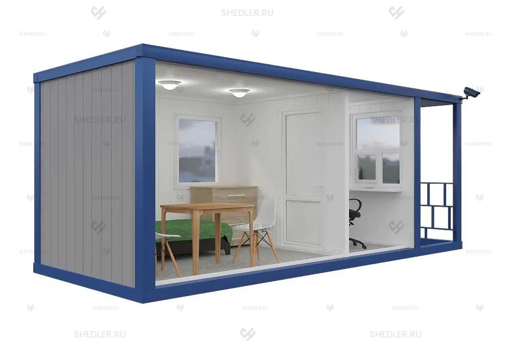 Модульная проходная из сэндвич-панелей БП-021 СП SHEDLER